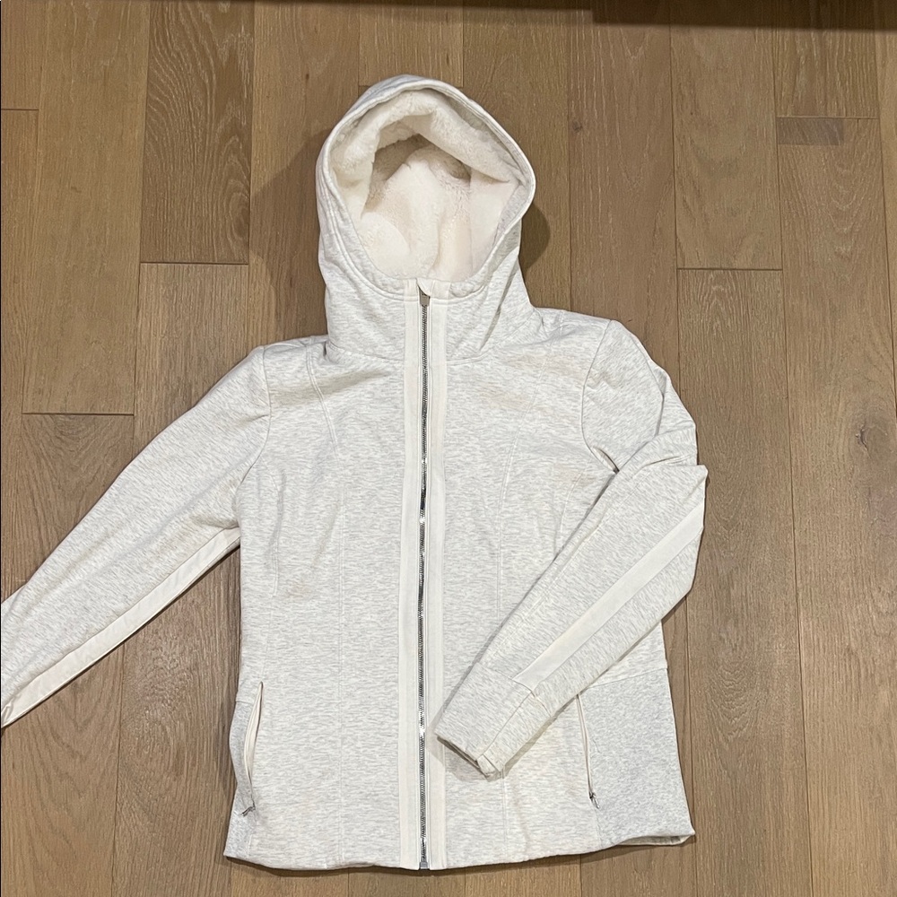 Athleta White Hooded Jacket